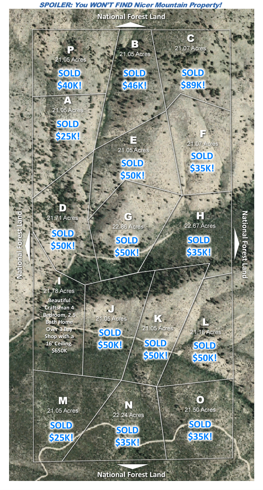 joecreekretreatsalesmap